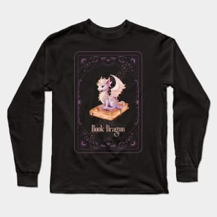 Book dragon tarot card Long Sleeve T-Shirt